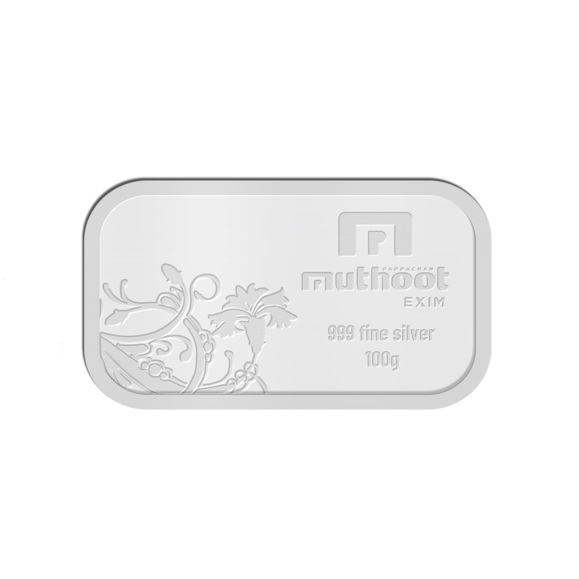 Muthoot Pappachan Swethavarsham Silver Bar 999 Purity 100 GMS 2