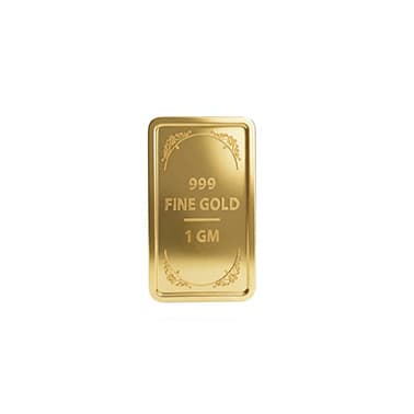 Swarnavarsham 24K (999) Yellow Gold Bar 1 Gm